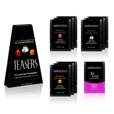 Wicked Teasers Water Based Lubricant Pack 10x3ml