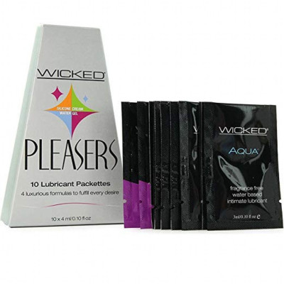 Wicked Pleasers Lubricant Pack 10x4ml