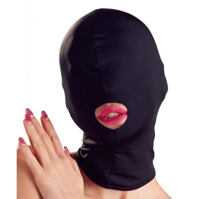 Bad Kitty Black Head Mask with Mouth Opening