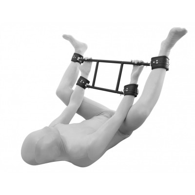Complete dominant Ankle and Wrist Metal and leather bdsm Restraint system