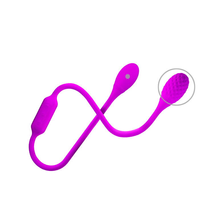 Гибкий вибростимулятор для пар Dream Lover's Whip с круглыми концами, цвет фиолетовый,