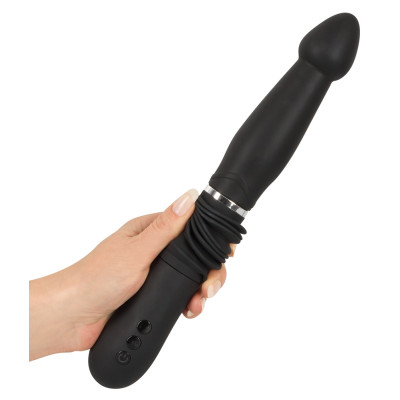 Push it Black Anal Vibrator with a Thrusting Function You2Toys