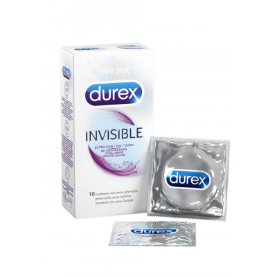 Durex Invisible Extra Lubricated 10 Condoms