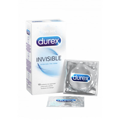 Durex Invisible Extra Sensitive 10 Condoms