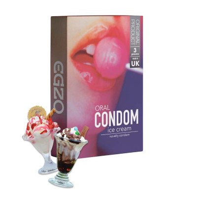 Egzo Ice Cream Oral 3 Condoms