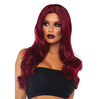 Σεξυ περούκα με κόκκινα μακριά κυματιστά μαλλιά Leg Avenue