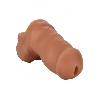 Ultra Soft Silicone STAND-TO-PEE Packer Brown