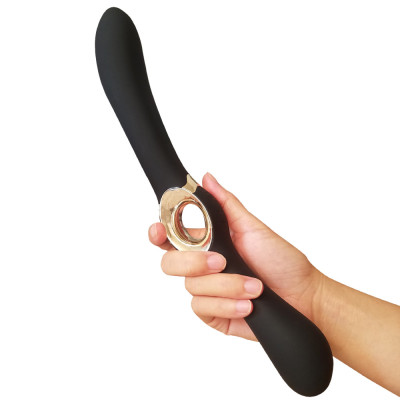Lealso Entice Double sided Anal Vaginal Penetrator Black 32 cm