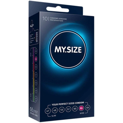 Προφυλακτικά μεγεθών MySize 64mm 10τμχ