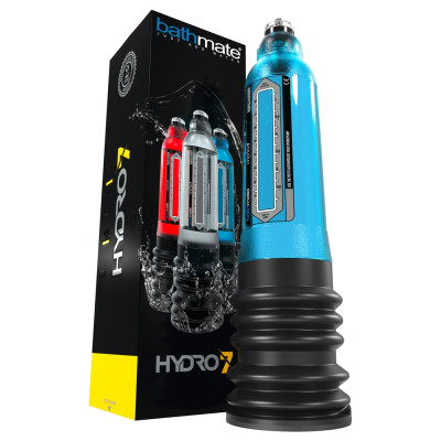 Bathmate Hydro7 Penis Pump with Water Blue