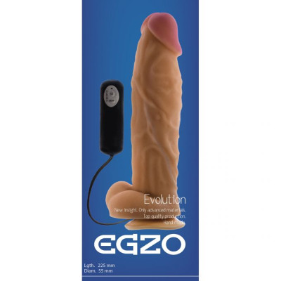 Egzo DVR003 Oscar Cock and Balls Suction Remote Control 22.5 CM