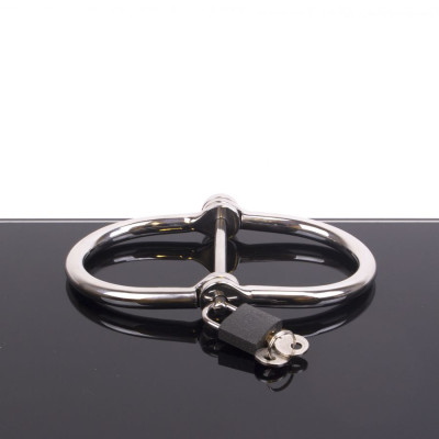 D-Handcuffs with lock Stainless Steel