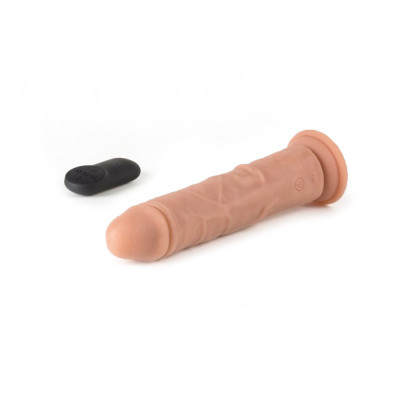 Remote controlled Vibrating and Rotating dildo 19 cm 