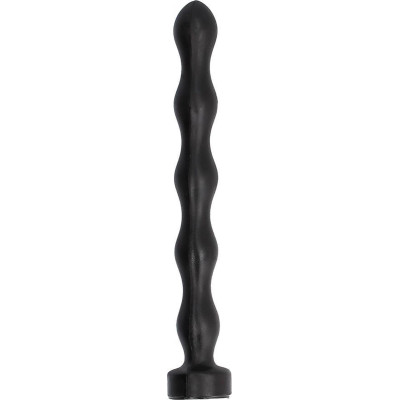 All Black Long Anal beads butt plug 42 cm 