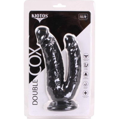 Kiotos COX Double Dildo for double penetration Black 21cm