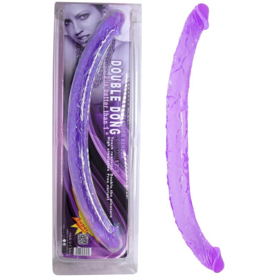 Double Dong Jelly Purple 45 cm
